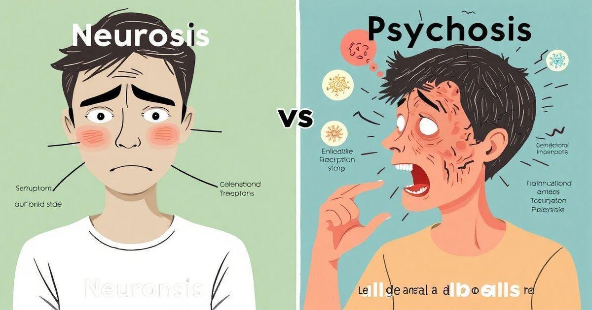 Sintomas de neurose e psicose